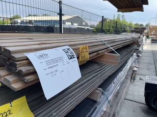 Ca. 28x Douglas Design/Triple/Deens profiel, 22x142mm, lengte 300cm